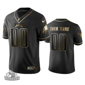 Customized Eagles Jersey  Black Golden Edition Untouchable Limited for man 2019 – Replica
