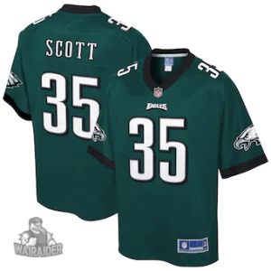 Boston Scott Philadelphia Eagles NFL Pro Line Team Player Jersey – Midnight Green