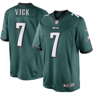 Michael Vick No.7 For Youth Green Philadelphia Eagles Game Jersey – Replica