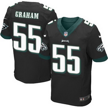 Philadelphia Eagles #55 Brandon Graham Black Alternate NFL Nike Elite Jersey – Replica