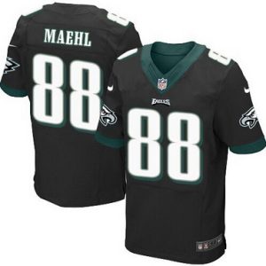Philadelphia Eagles #88 Jeff Maehl Black Alternate NFL Nike Elite Jersey – Replica