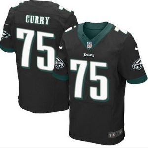 Philadelphia Eagles #75 Vinny Curry Black Alternate NFL Nike Elite Jersey – Replica