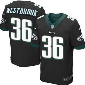 Philadelphia Eagles #36 Brian Westbrook Black Retired Player NFL Nike Elite Jersey – Replica