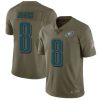 Nike Philadelphia Eagles #11 Carson Wentz Olive Men’s Stitched NFL Limited 2017 Salute To Service Jersey – Replica