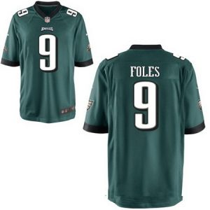 Men's Philadelphia Eagles #9 Nick Foles Midnight Green Team Color Stitched NFL Nike Elite Jersey - Replica