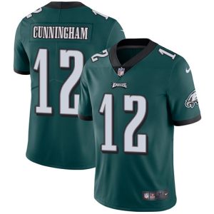 Nike Philadelphia Eagles #12 Randall Cunningham Midnight Green Team Color Men’s Stitched NFL Vapor Untouchable Limited Jersey