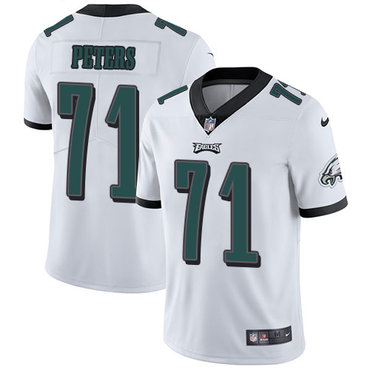 Jason Peters Fashion No.71 White Fade Men's Eagles Jersey