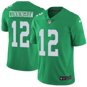 Nike Philadelphia Eagles #12 Randall Cunningham Green Men’s Stitched NFL Limited Rush Jersey
