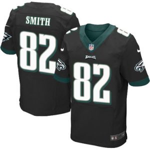 Nike Philadelphia Eagles #82 Torrey Smith Black Alternate Men’s Stitched NFL New Elite Jersey