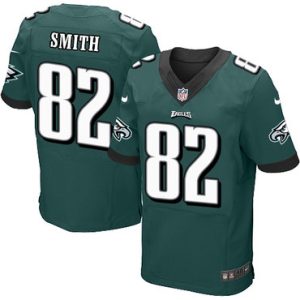 Nike Philadelphia Eagles #82 Torrey Smith Midnight Green Team Color Men’s Stitched NFL New Elite Jersey