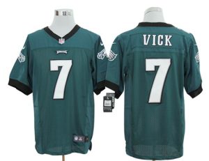 Michael Vick Philadelphia Eagles #7 Green Stitched Nike Elite NFL Jerseys - Replica