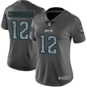 Women’s Nike Philadelphia Eagles #12 Randall Cunningham Gray Static Stitched NFL Vapor Untouchable Limited Jersey