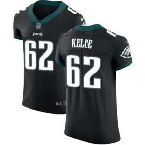 Men’s Nike Philadelphia Eagles #62 Jason Kelce Black Alternate Stitched NFL Vapor Untouchable Elite Jersey