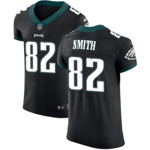 Men’s Nike Philadelphia Eagles #82 Torrey Smith Black Alternate Stitched NFL Vapor Untouchable Elite Jersey