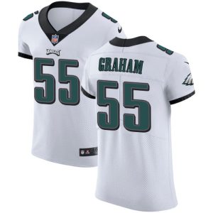 Men's Nike Philadelphia Eagles #55 Brandon Graham White Stitched NFL Untouchable Elite Jersey - Replica