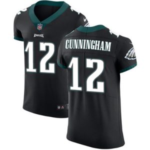 Men’s Nike Philadelphia Eagles #12 Randall Cunningham Black Alternate Stitched NFL Vapor Untouchable Elite Jersey