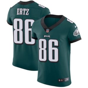 Men’s Nike Philadelphia Eagles #86 Zach Ertz Midnight Green Team Color Stitched NFL Vapor Untouchable Elite Jersey