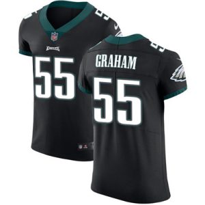 Men's Nike Philadelphia Eagles #55 Brandon Graham Black Alternate Stitched NFL Untouchable Elite Jersey - Replica