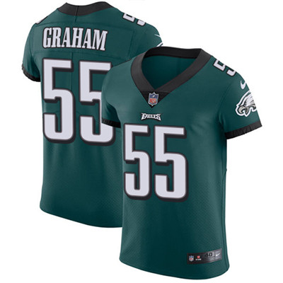 Men’s Nike Philadelphia Eagles #55 Brandon Graham Midnight Green Team Color Stitched NFL  Untouchable Elite Jersey – Replica
