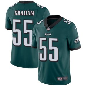 Youth Nike Philadelphia Eagles #55 Brandon Graham Midnight Green Team Color Stitched NFL Untouchable Limited Jersey - Replica