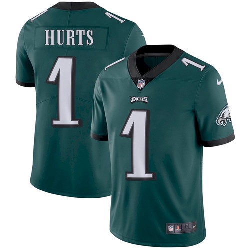 Nike Youth Philadelphia Eagles Jalen Hurts #1 Green Game Jersey