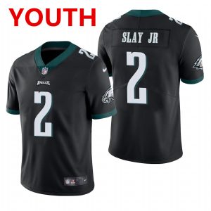 Youth Philadelphia Eagles #2 Darius Slay Jr. Black Vapor Limited Jersey