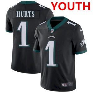 Jalen Hurts Jersey Stitched Youth Black Jersey,  Untouchable Limited Stitched Jersey – Replica