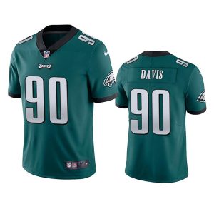 Men’s Philadelphia Eagles #90 Jordan Davis Green  Untouchable Limited Stitched Jersey – Replica