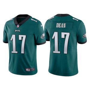 Men’s Philadelphia Eagles #17 Nakobe Dean Green  Untouchable Limited Stitched Jersey – Replica