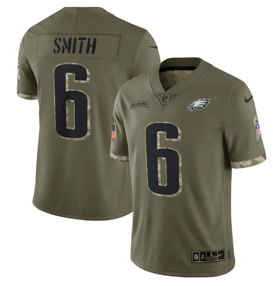 Nike Men's Philadelphia Eagles DeVonta Smith #6 Green Game Jersey