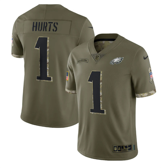 Jalen Hurts Jersey Stitched Youth White Jersey - Karitavir Eagles