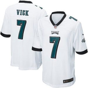 Michael Vick No.7 For Men White Philadelphia Eagles Game Jersey - Replica