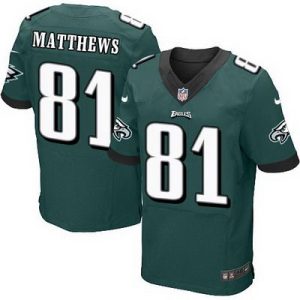 Men’s Philadelphia Eagles #81 Jordan Matthews 2014 Nike Dark Green Elite Jersey – Replica