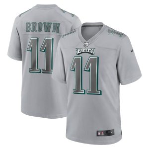A.J. Brown Philadelphia Eagles Nike Atmosphere Fashion Game Jersey – Gray – Replica