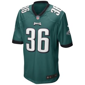 Brian Westbrook Philadelphia Eagles Nike Game Retired Player Jersey – Midnight Green