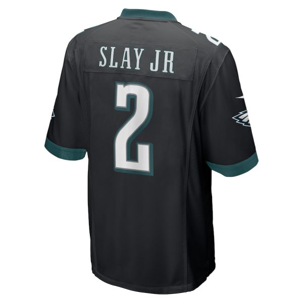 Darius Slay Jr. Philadelphia Eagles Alternate Game Player Jersey – Black – Replica