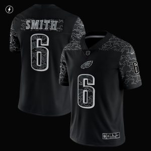 DeVonta Smith Philadelphia Eagles Nike RFLCTV Limited Jersey – Black – Replica