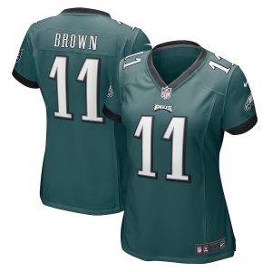 A.J. Brown Philadelphia Eagles Nike Women’s Player Game Jersey – Midnight Green