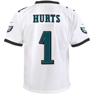 Jalen Hurts Jersey Stitched Youth White Jersey - Karitavir Eagles Jersey  store